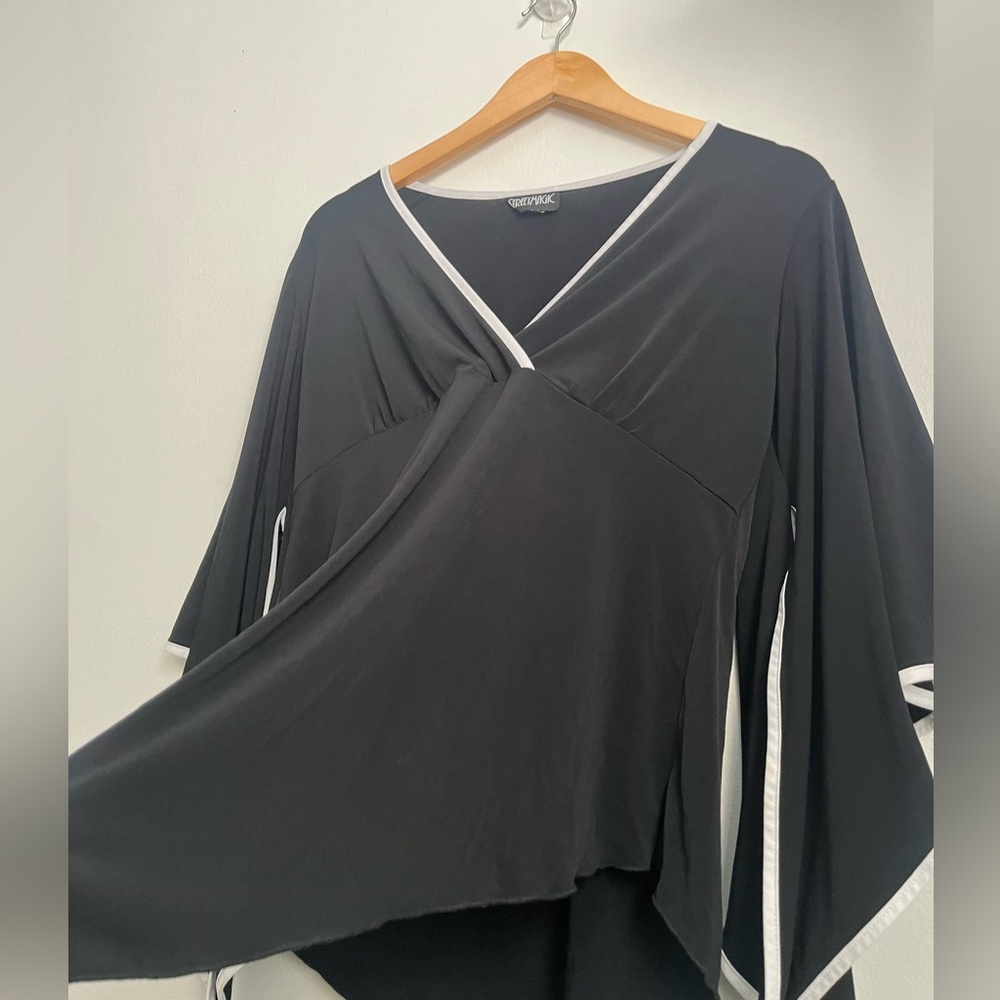 Street Magic Y2K Bell Sleeves Blouse Shirt - Picture 6 of 12